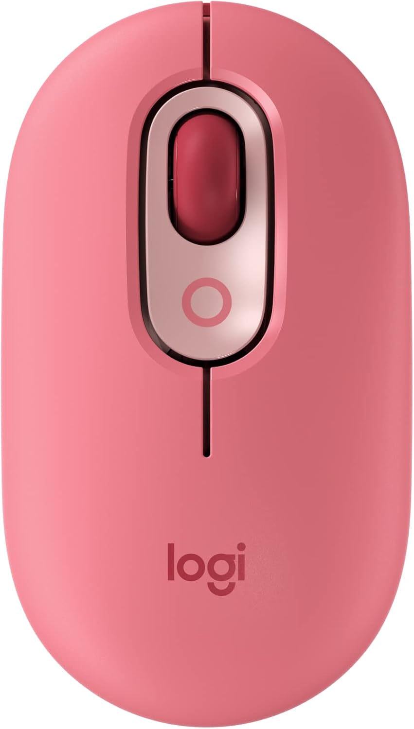Logitech POP Mouse, Wireless Mouse with Customizable Emojis, SilentTouch Technology, Precision/Speed Scroll, Compact