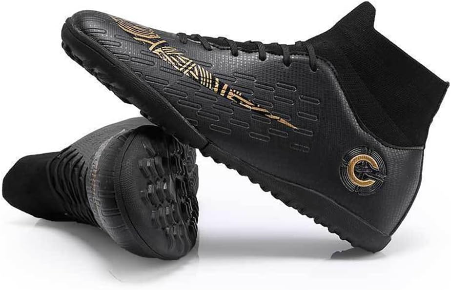 Mens Soccer Cleats Football Boots High-Top Outdoor/Indoor Training Athletic Sneaker