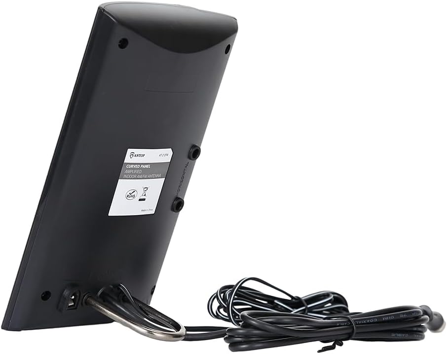 AntennaMastsRus Digital Amplified AM/FM Radio Antenna Indoor for Universal Stereo Radio Audio Signal RF Broadcast