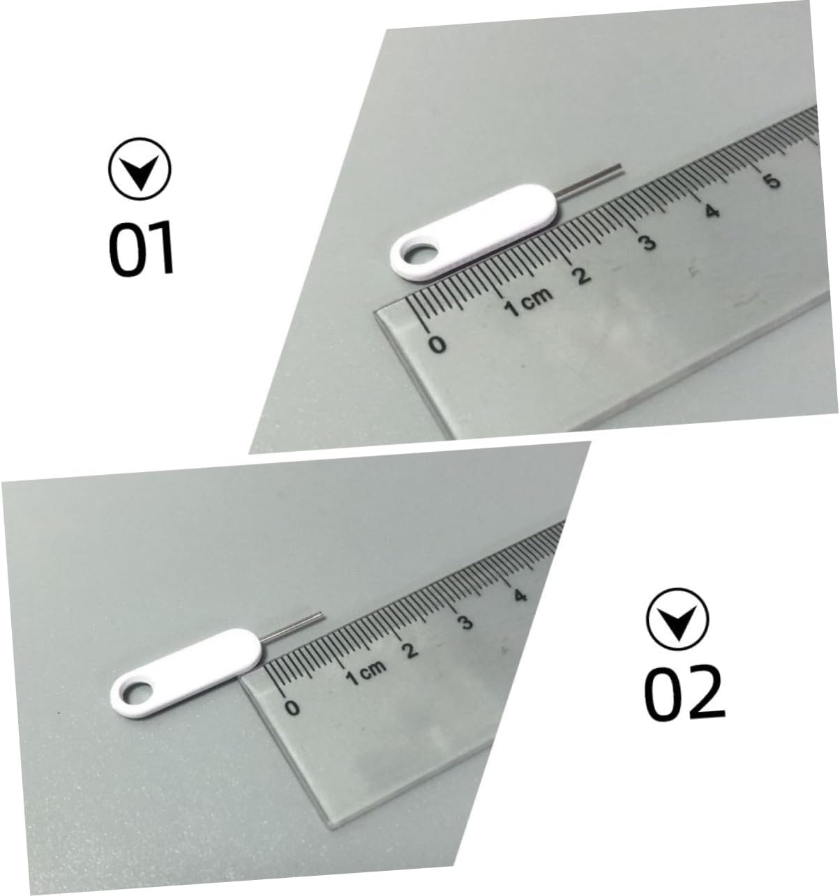 20Pcs TEHAUX Sim Card Ejector Pins Durable Phone Tray Removal Tools for All Smartphones Practical Sim Card Removal