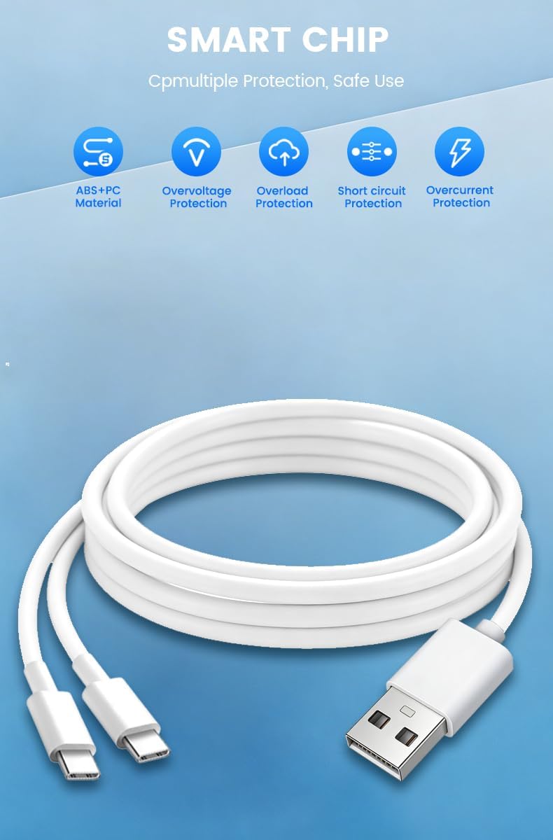 Ypbuziu E20 E10 2 1 Charging Cable for Pump - Compatible with Eufy Security Heated Breast Pump Hands-Free Replacement