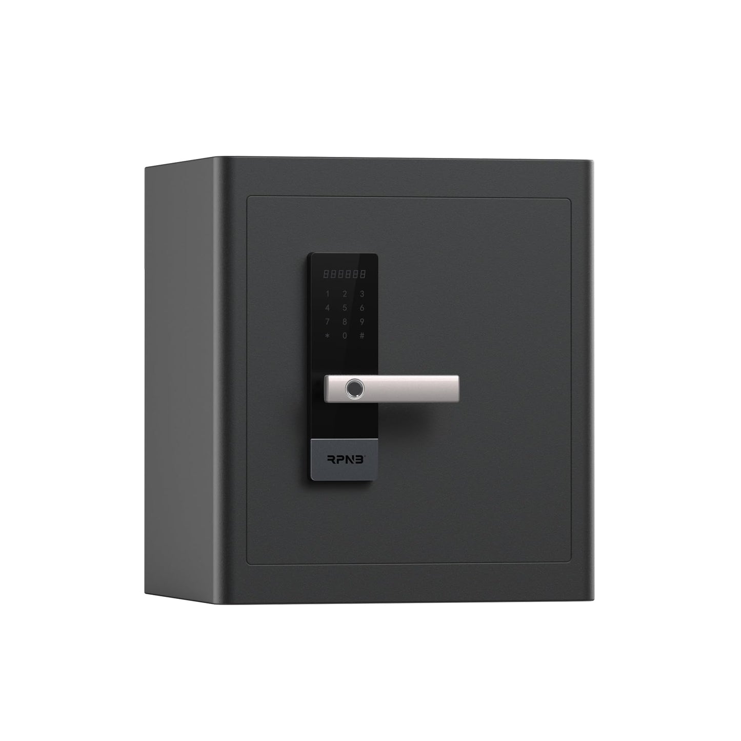 RPNB Deluxe Home Safe and Lock, Smart Touch Screen Biometric Fingerprint Security Safe with Voice Prompt, One-touch Unlock, Interior Box, Dual Warning, Suitable for Home, Office, Hotel, 1.6 Cubic Feet