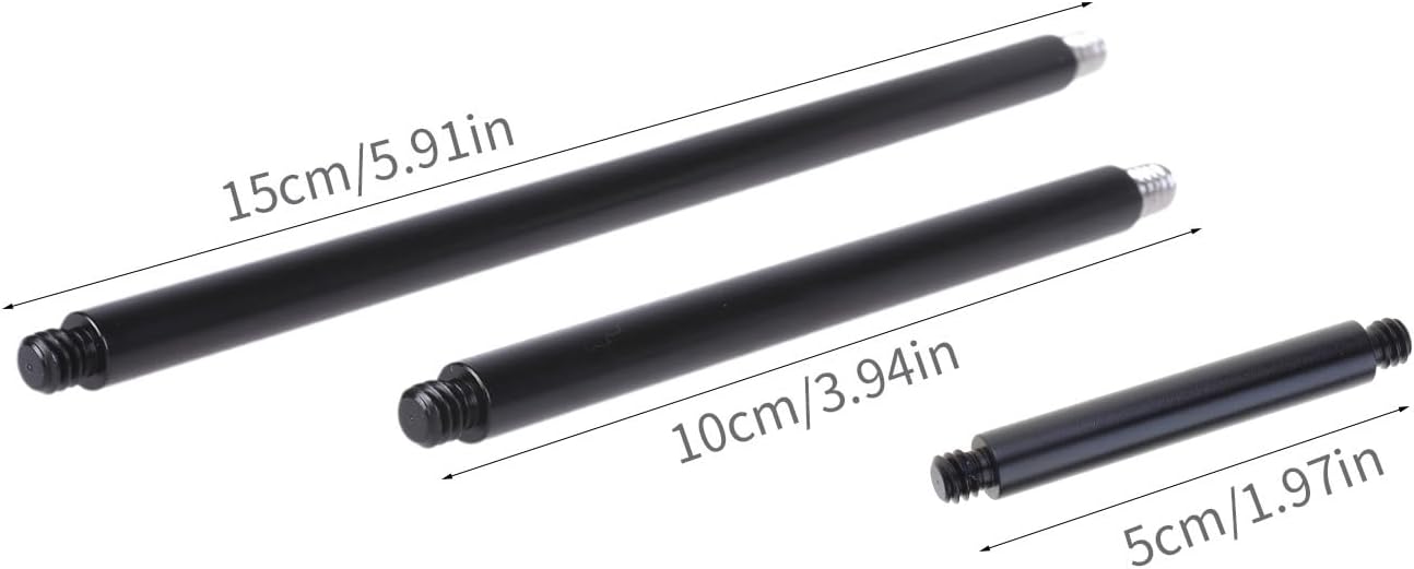 YROHGKPN 1/4" Handheld Tripods Mount Monopods Extension Rod Poles with Threaded for Stabilize for DSLR Cameras Camera