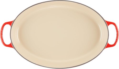 Le Creuset Enameled Cast Iron Oval Baker - 3 Qt. Capacity in Vibrant Cerise Color