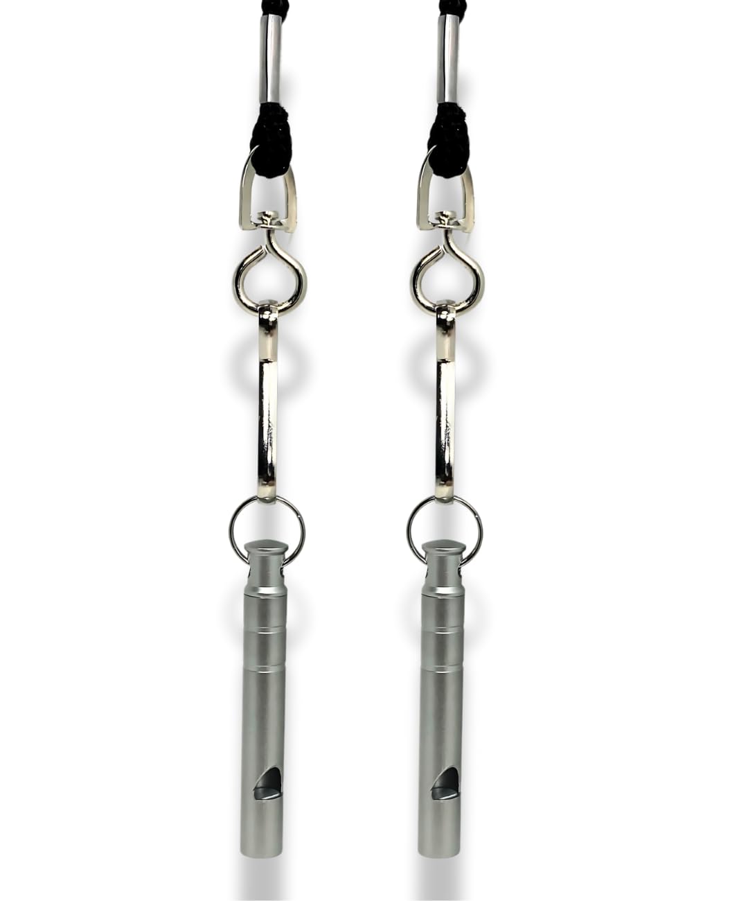 Titanium Whistle with Lanyard Emergency Safety, Titanium Gray, Set of 2, Weather Resistant, 125db Your Lifesaving Outdoor Essential, Perfect for Hiking, Pets, Sports, and Emergencies for Keychain