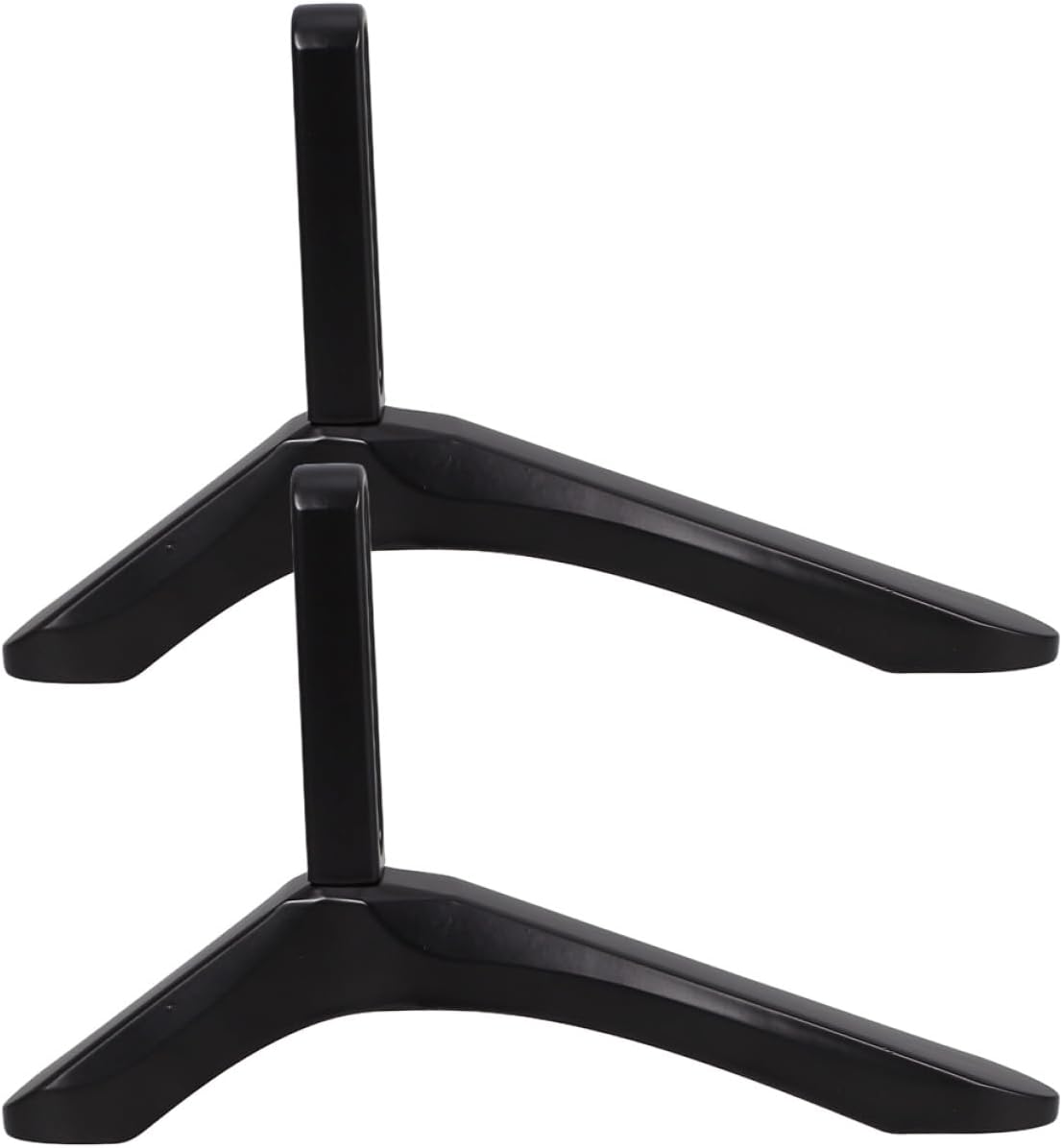 jojofuny Countertop Heavy Duty Aluminum TV Stand Base with Brackets, Universal TV Table Support Legs for Living Room