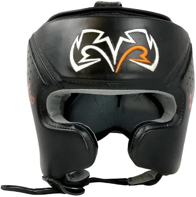 RIVAL Boxing RHG10 Intelli-Shock Headgear, D3O Front and Side Padding, Hook and Loop Back Adjustment with Lace on Top, and Anatomical Rear Head Pad Every Time