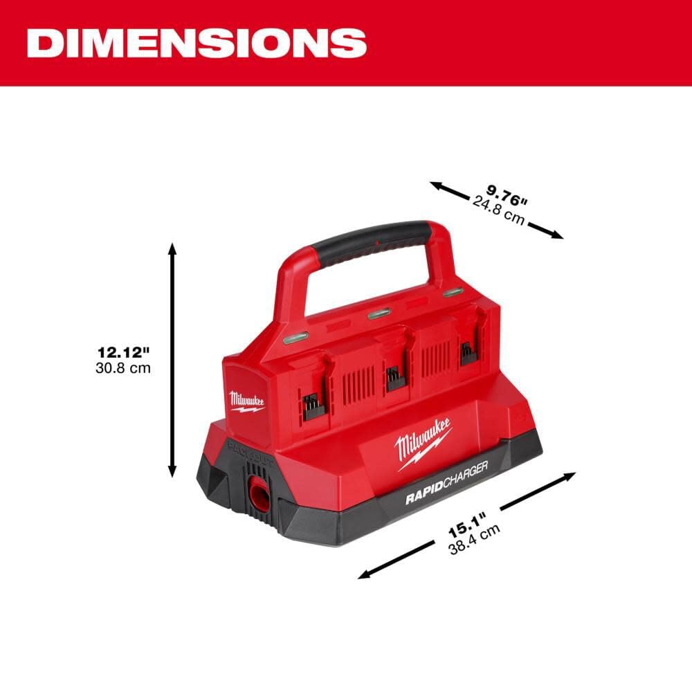 Milwaukee Electric - M18. PACKOUT. SIX Bay Rapid Charger
