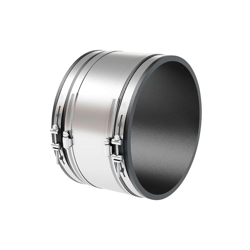 Fernco 5056-88RC 8" Shielded Below Ground Sewer Pipe Coupling for Cast Iron, Plastic or Steel to Cast Iron, Plastic or Steel Plumbing Waste Connections