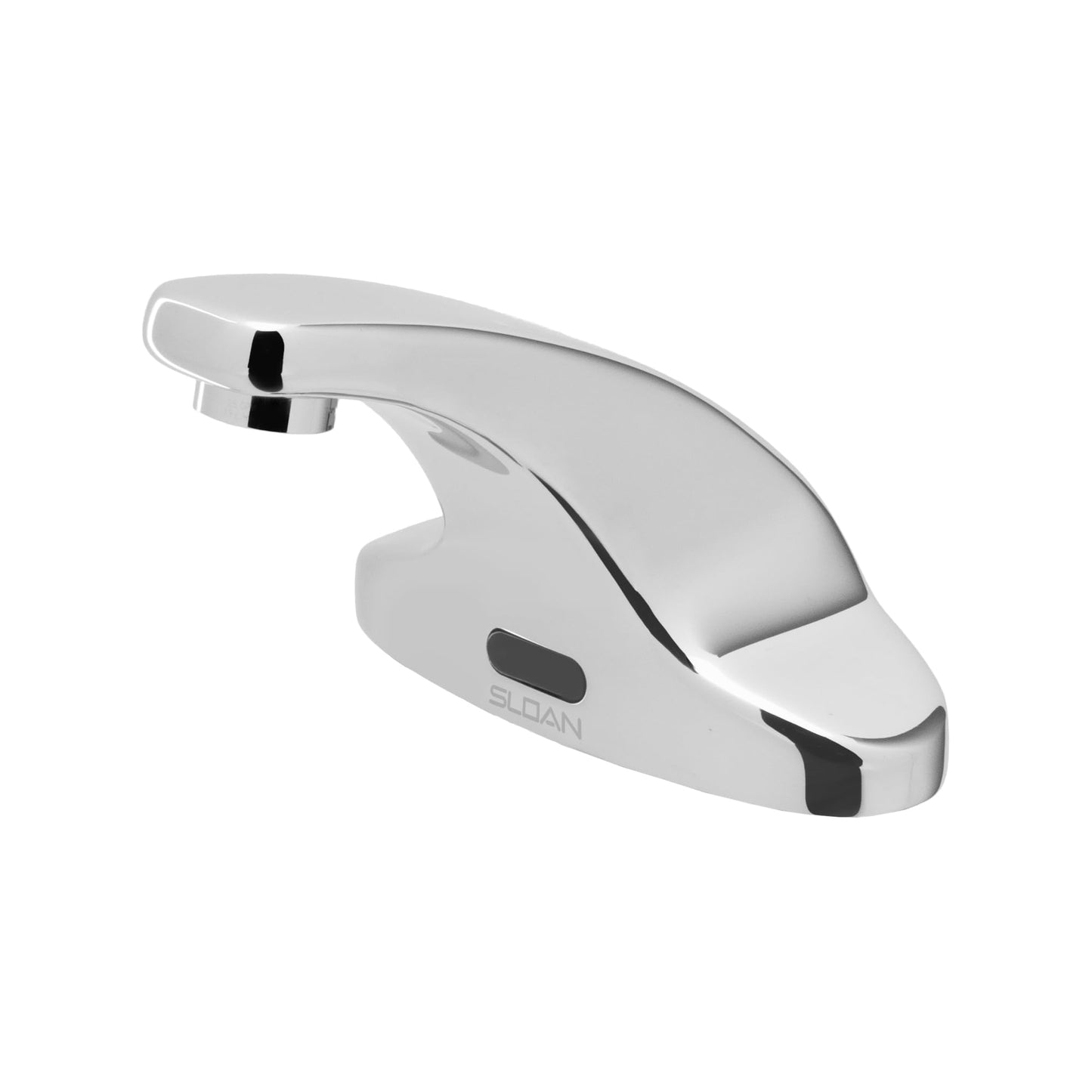 Sloan SF-2350 Sensor Activated Touch-Free Faucet, Commercial Grade with Mounting Hardware - 0.5GPM Battery-Powered Deck-Mounted Mid Body, Polished Chrome Finish, 3362119