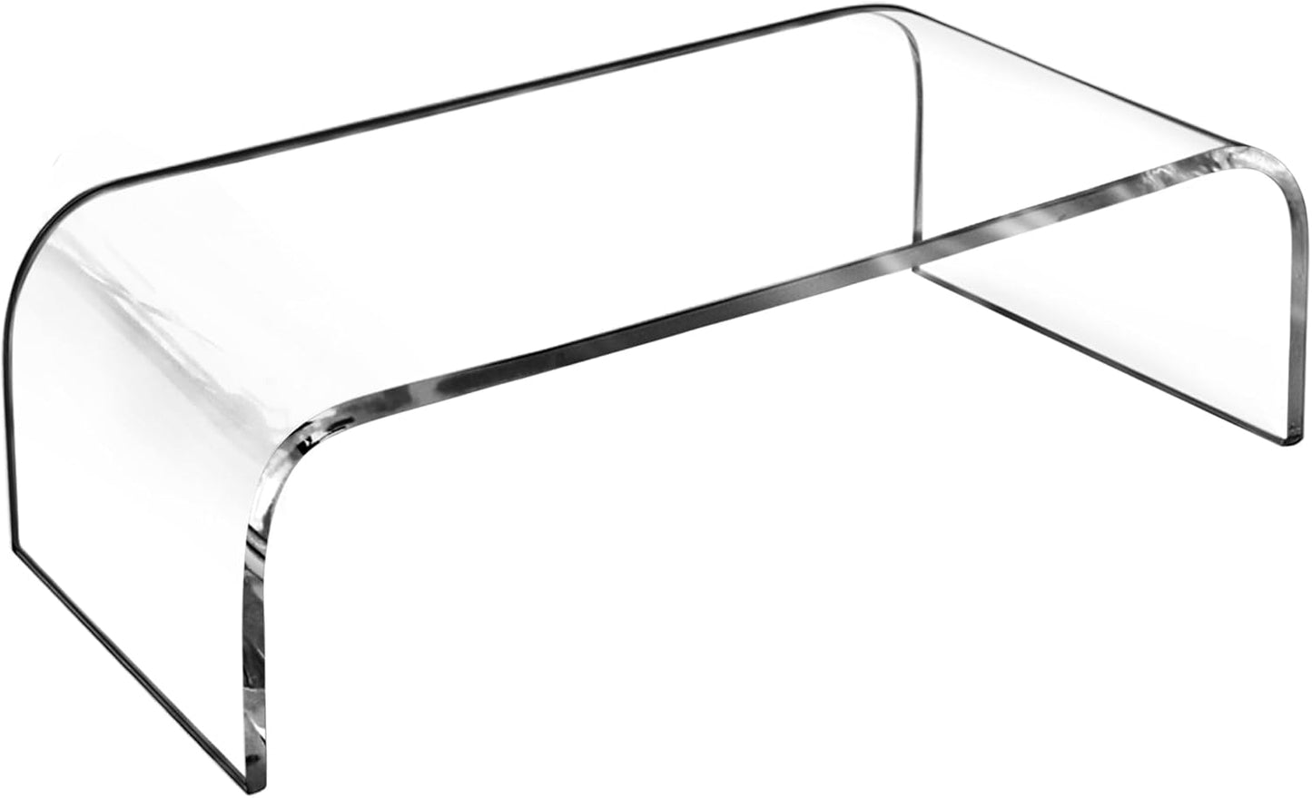 AMT Acrylic Laptop Monitor Stand & Computer Riser with Cat Keyboard Protector, Space-Saving Design, Extra Storage