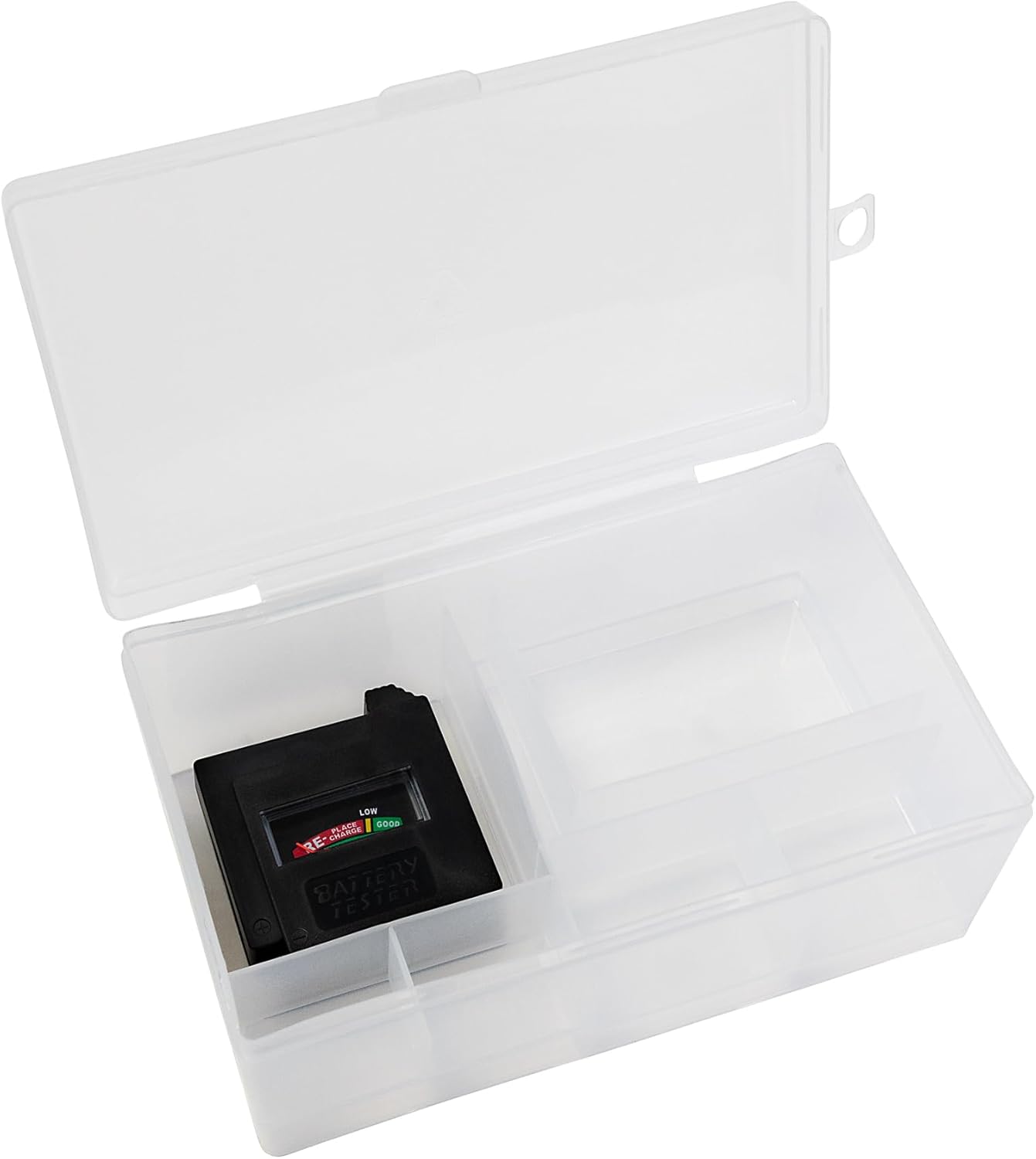 Dial Industries, Inc. 12 12 6 4 Dial Industries Battery Storage Organizer Case, AAA, AA, C, D with Tester