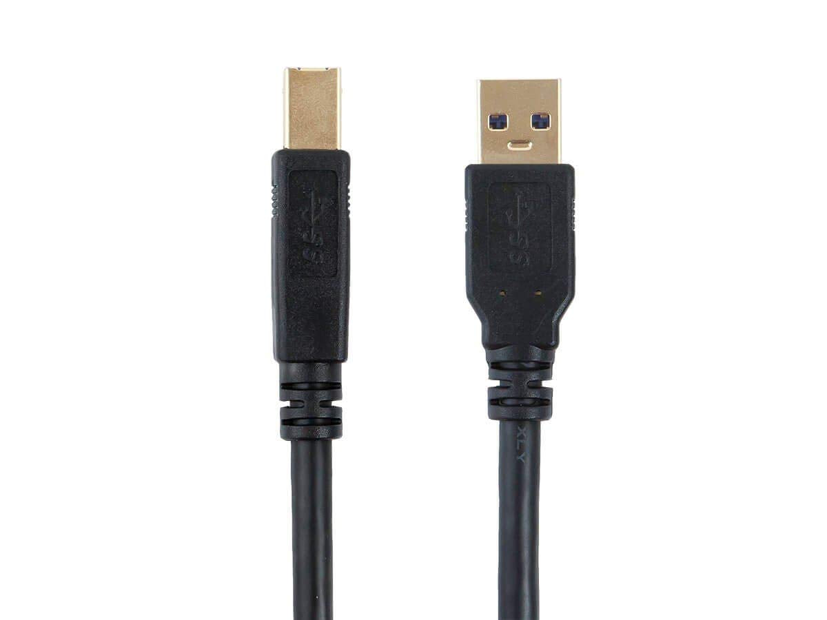 3.0 6 Monoprice USB Type-A to Type-B Cable - Male to Male, Feet, Black - Select Series