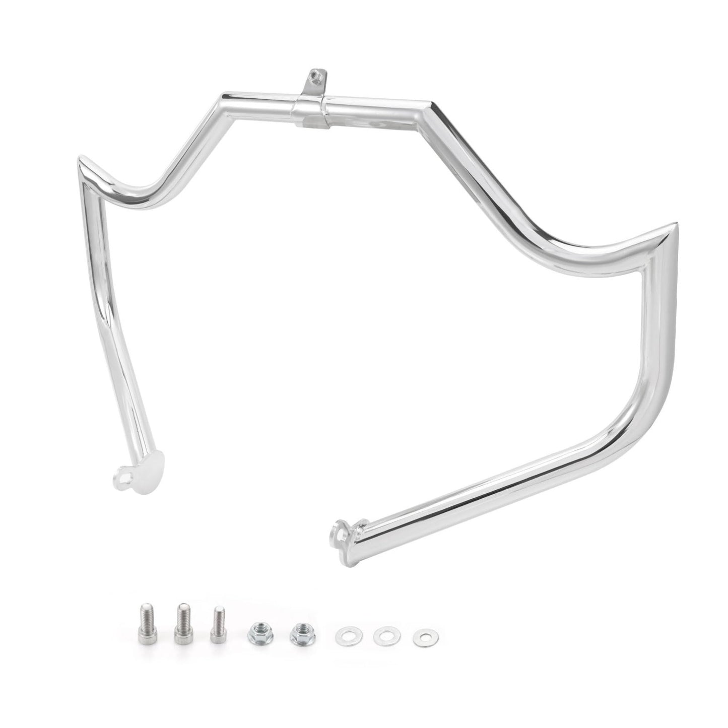 Highway Crash Bar Engine Guard for Harley Davidson Touring Road Glide Road King Street Glide Electra Glide CVO and Trike Models (Chrome)