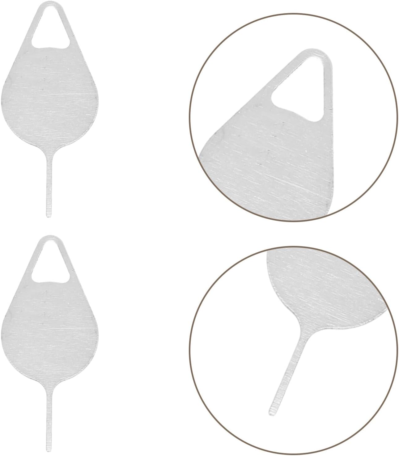 200 Garneck Pcs Sim Card Ejector Pins Tray Removal Tool Stainless Steel Mobile Phone Card Pin Anti-Lost Design