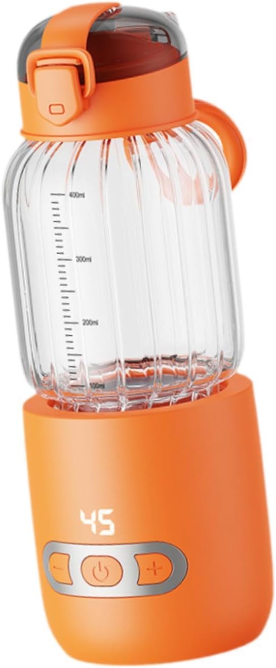 WeiLaiKeQi 400ml Portable Milk Warmer,USB Rechargeable Accurate Temperature Control,Fast Heating Water Bottle,Milk
