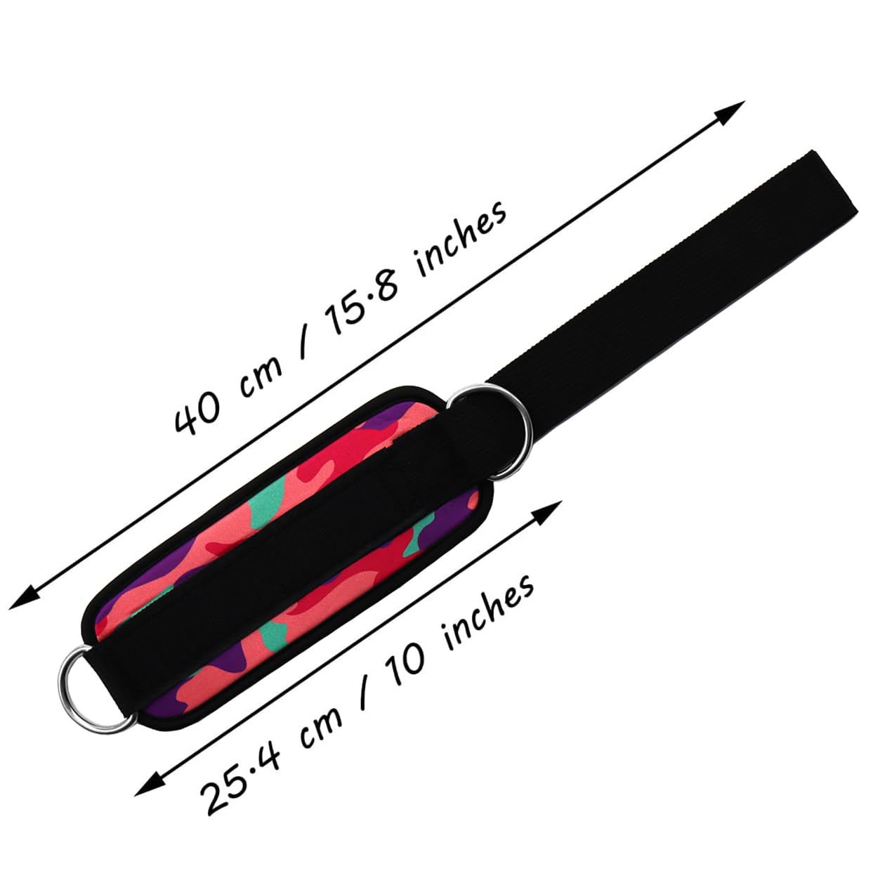 Ankle Straps Ankle Resistance Bands Wrist Cuffs Padded Straps Adjustable Fitness Glute Kickback D-Ring for Cable Machine Gym Foot Leg Training Brace Support 1 Pair