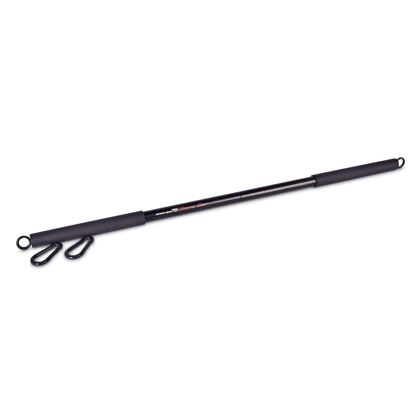Bionic Body 36 Inches Light Weight Resistance Training Straight Bar – Fits All Resistance Bands/Accessories with Carabiners BBEB-020