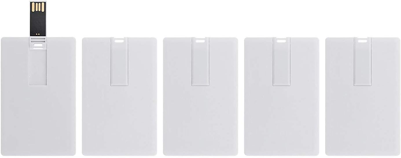 KINMIN 32GB 5 Pack Credit Card USB Flash Drive Business Card Bank Card Shape Flash Drive Memory Stick Key Credit USB