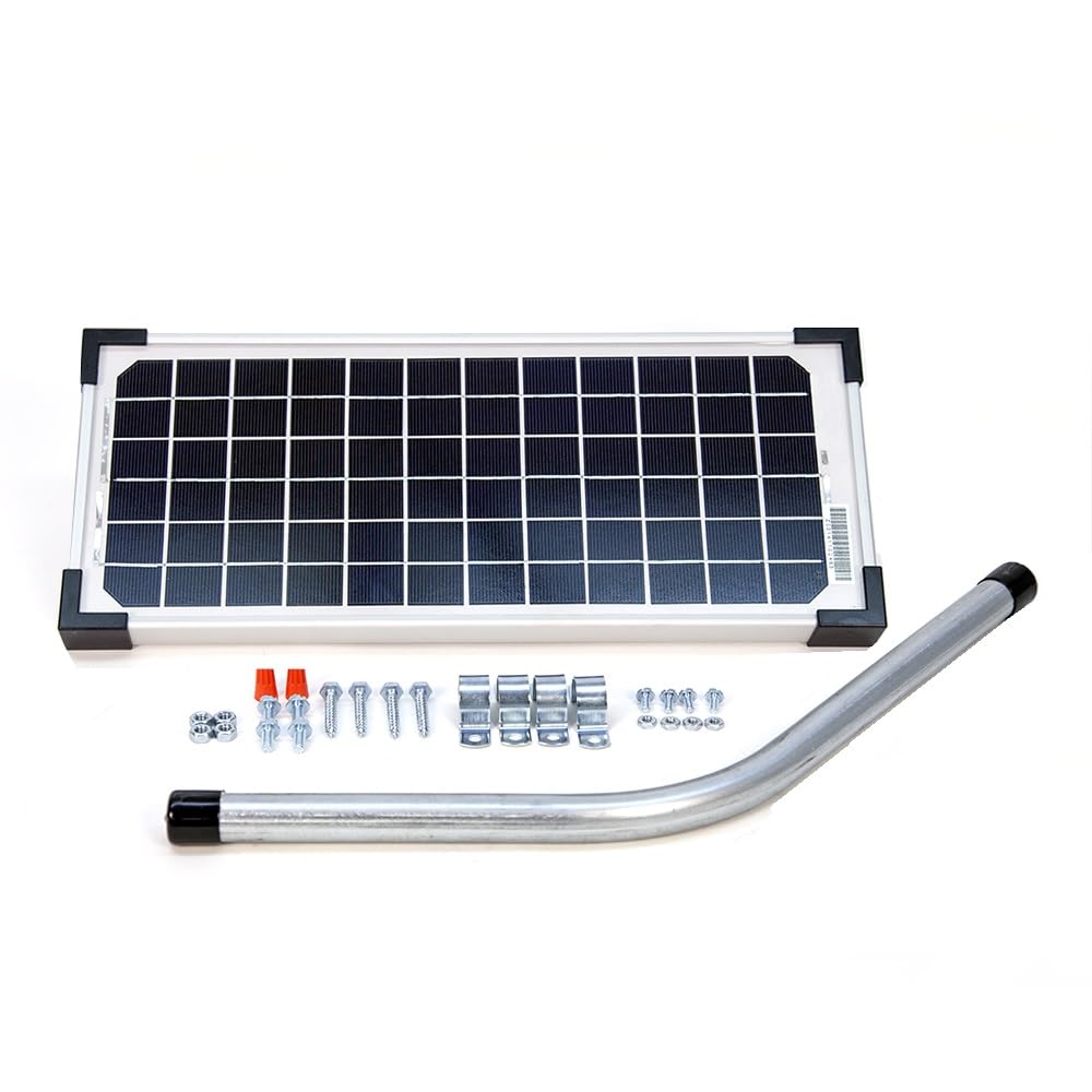 30 Watt Solar Panel Kit (FM125) for Mighty Mule Automatic Gate Openers,Black Cell