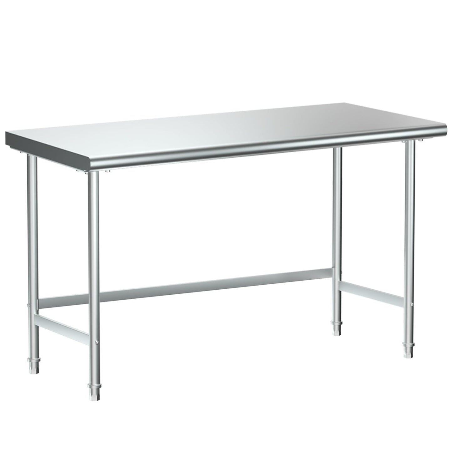 Treshin Stainless Steel Work Table Open Base 24" X 60", Commercial Heavy Duty Prep Table for Kitchen, Restaurant, Home, Hotel, Laundry