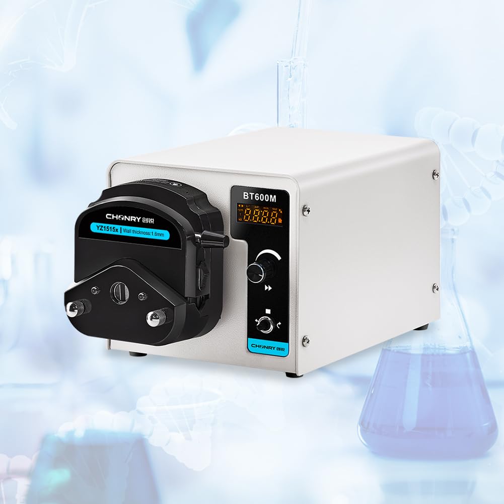 BT600M/YZ1515x Max 2L/Min Peristaltic Pump Basic Transfer Liquid Oil Adding Reagent Dosing Pump for Mining Wastewater Treatment Laboratory 110V-220V (110V)
