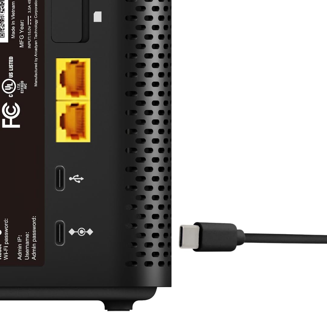 Vebner 65W 5G KVD21 (12V AC Adapter Compatible with T-Mobile Internet Gateway Arcadyan Router Power Supply Charger Cord