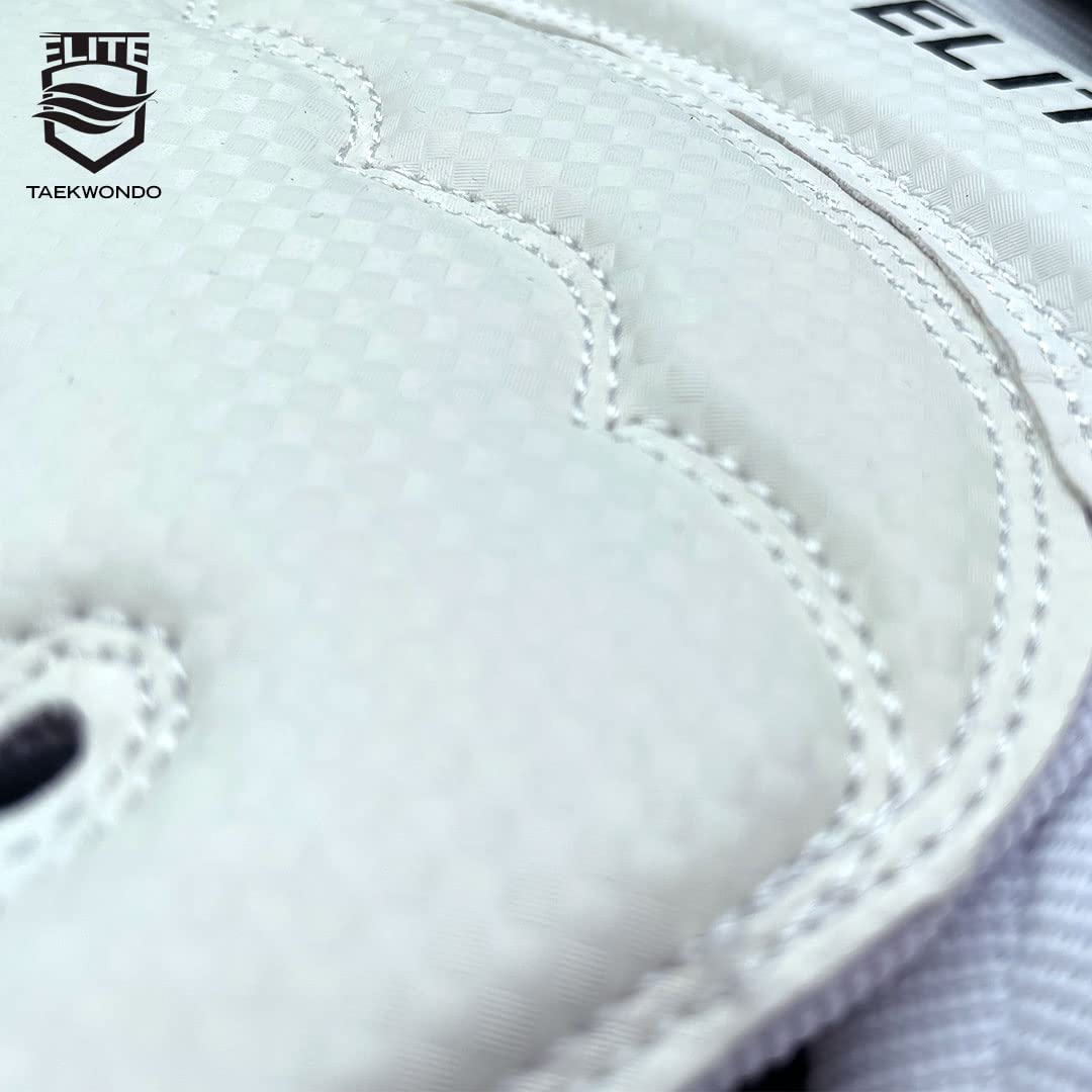ELITE - Taekwondo Half-Finger Gloves, Protection for Training & Fights (TKD Hands Protectors for Kids & Adults) (Medium)