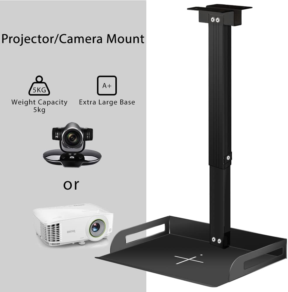 Drsn 11.4-22 11 Lbs Universal Ceiling Mount with Tray for Projector/Camera, Adjustable, Load Bearing, No Hole