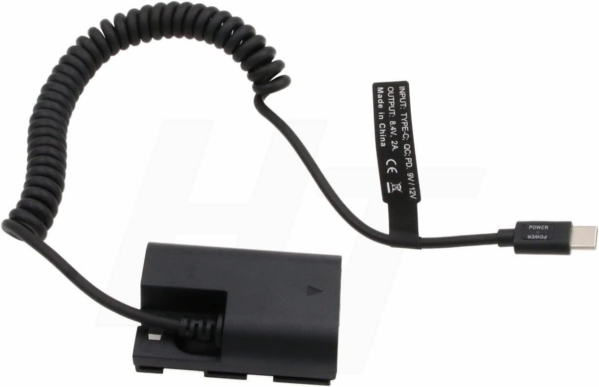HangTon LP-E6N Dummy R5 R5C R6 R7 R6 mk2 5D3 7D 4K Power Bank PD QC USB Type C to Battery for Canon EOS II BMPCC