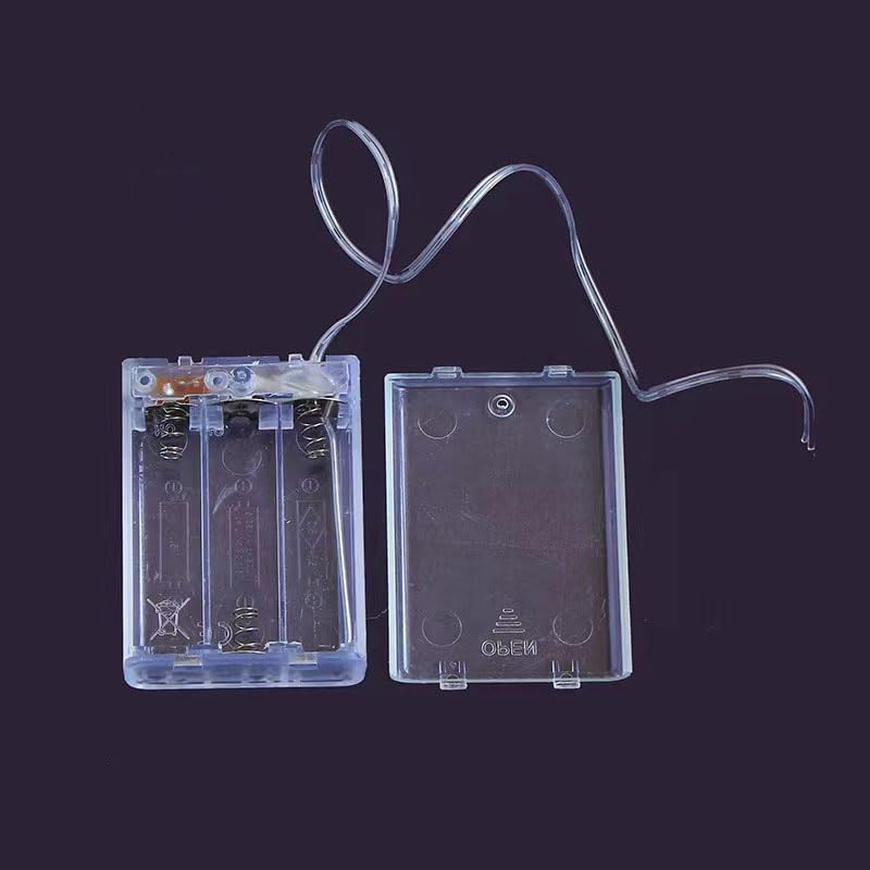 BKAEIMSTWR 3 Screws,3 1.5V x AA LED String Battery Holder and x AA Battery Holder and Switch for LED String Light