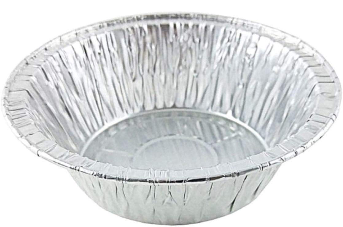 Durable Packaging 5 3/4" Deep Aluminum Foil Chicken Meat/Pot Pie Pan 50/Pk -Disposable Baking Tins (Pack of 50)