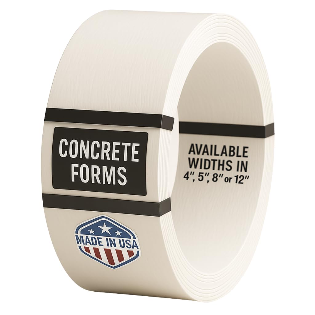 Plastic Flex Forms for Concrete Flatwork & Curbs Set (10 5" x 8' Pieces, 5" x 80' Total) Walttools