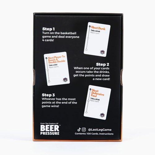 Beer Pressure Live Basketball Drinking Game - Perfect for Game Days, Tailgates & Parties