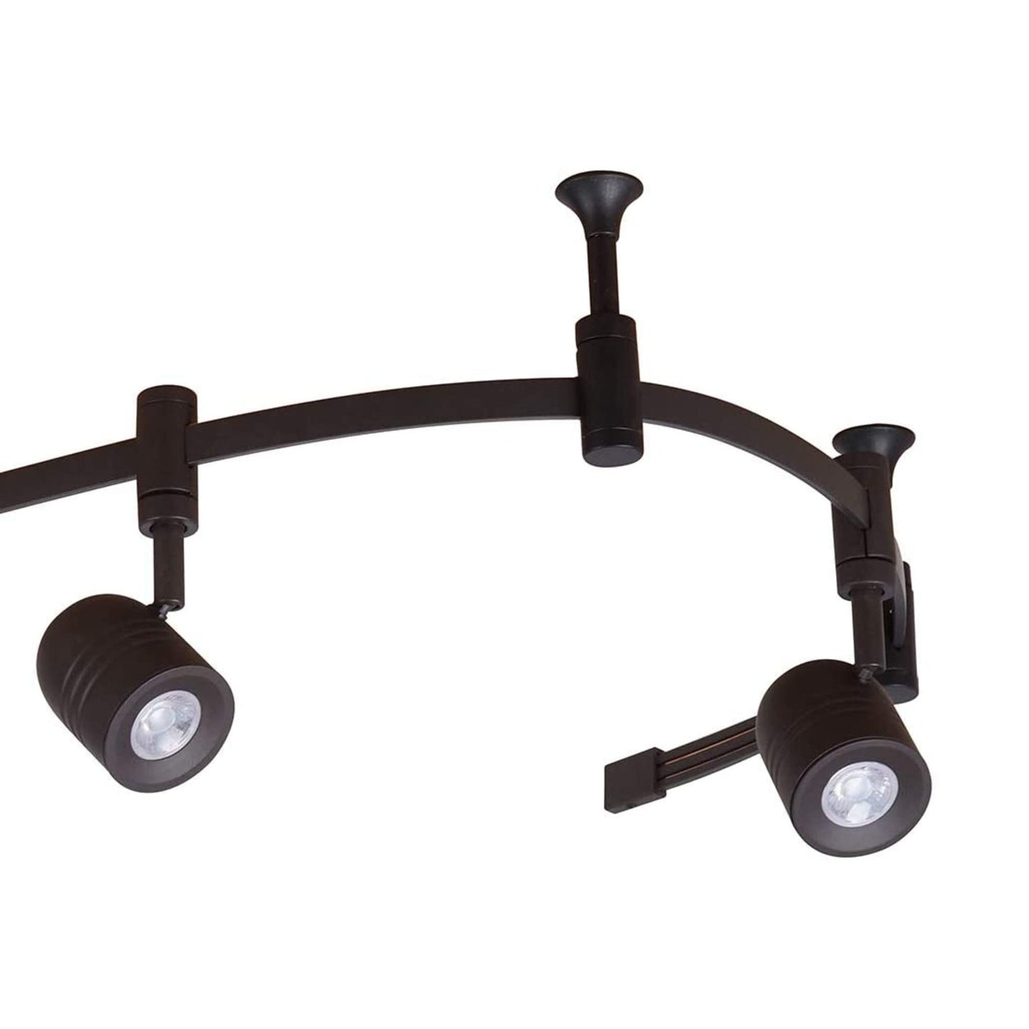 Catalina Lighting 96" 6-Light Integrated LED Flex Track Spotlight Ceiling Light, Oil Rubbed Bronze, for Kitchen, Living Room, Home Lighting