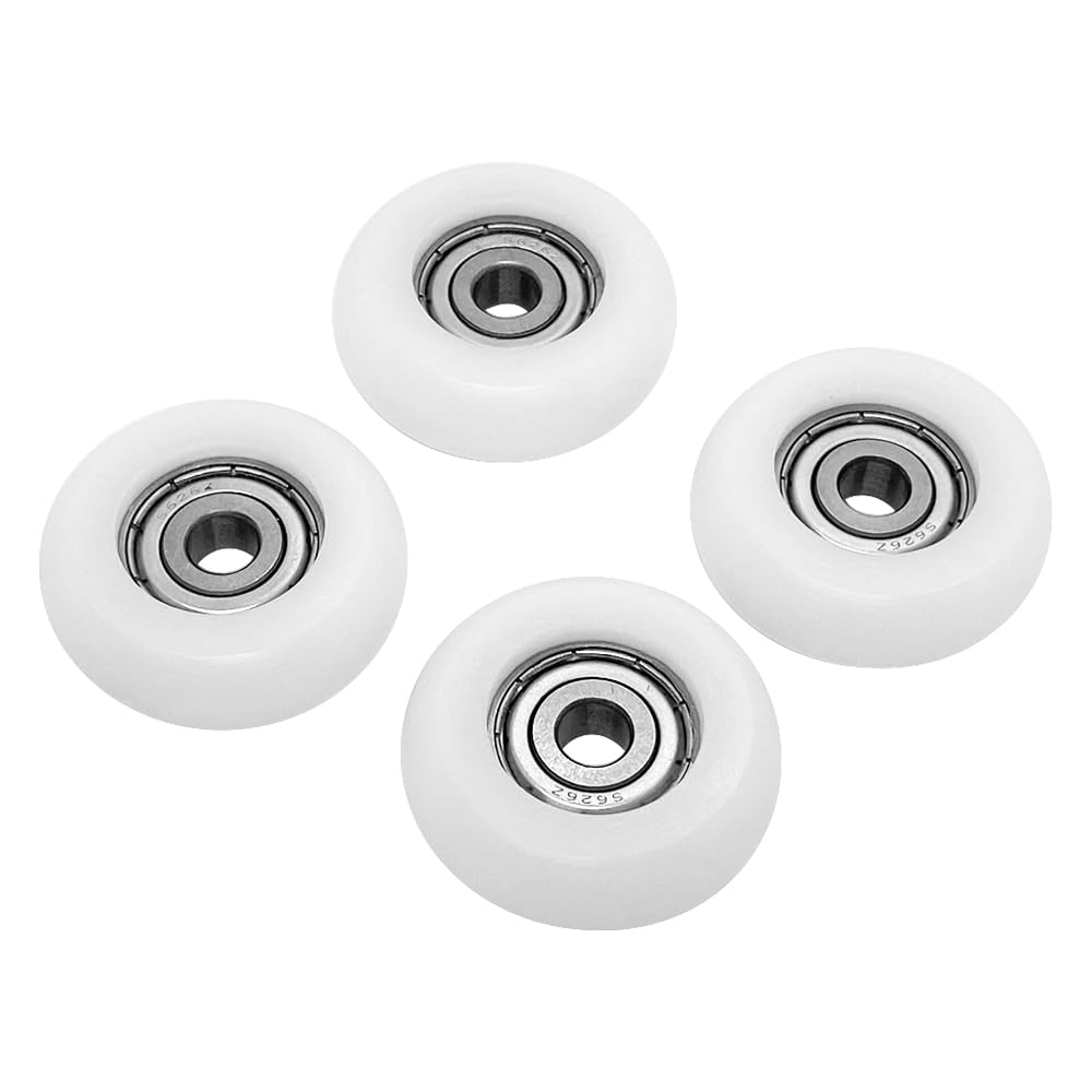 Upgraded Set of 4 Rollers Kit Replacement for Total Gym Wheels/Rollers, Fits for Gym Models 2000, 3000, Some 3000 XL, and a Few Very Early XL (White)