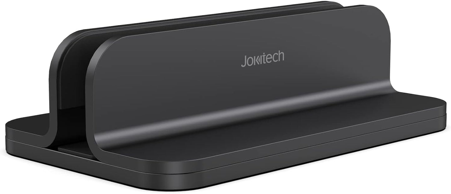 JOKItech Aluminum Laptop Vertical Stand Organizer, Sturdy Laptop Computer Holder Desktop Stand Compatible with new