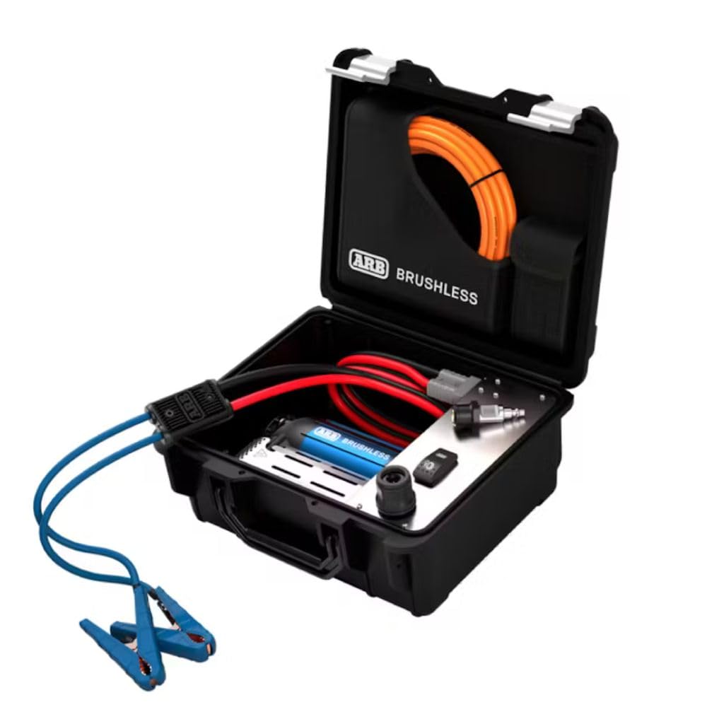 ARB CKBLP12 Brushless Air Compressor Premium Portable Motor boasts 1.5X in output. Ideal for faster tire inflating time and 4x4 off road adventures - 2025 Launched.