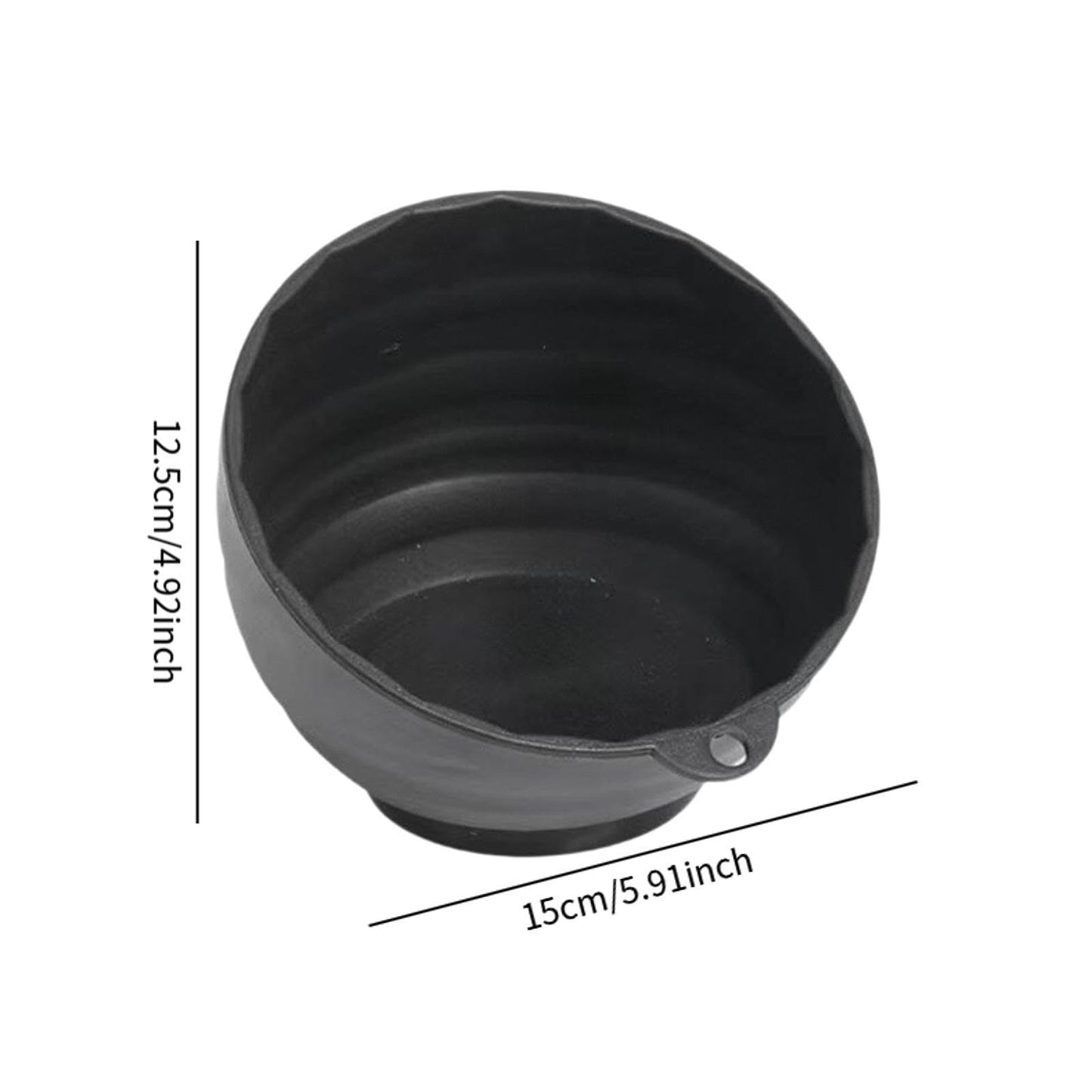 Zxpjkyu Gym Chalk Bowl Chalk Holder Large Gym Chalk Container Storage Bowl for Fitness Rock Climbing Sports Barbell Weightlifting, Black