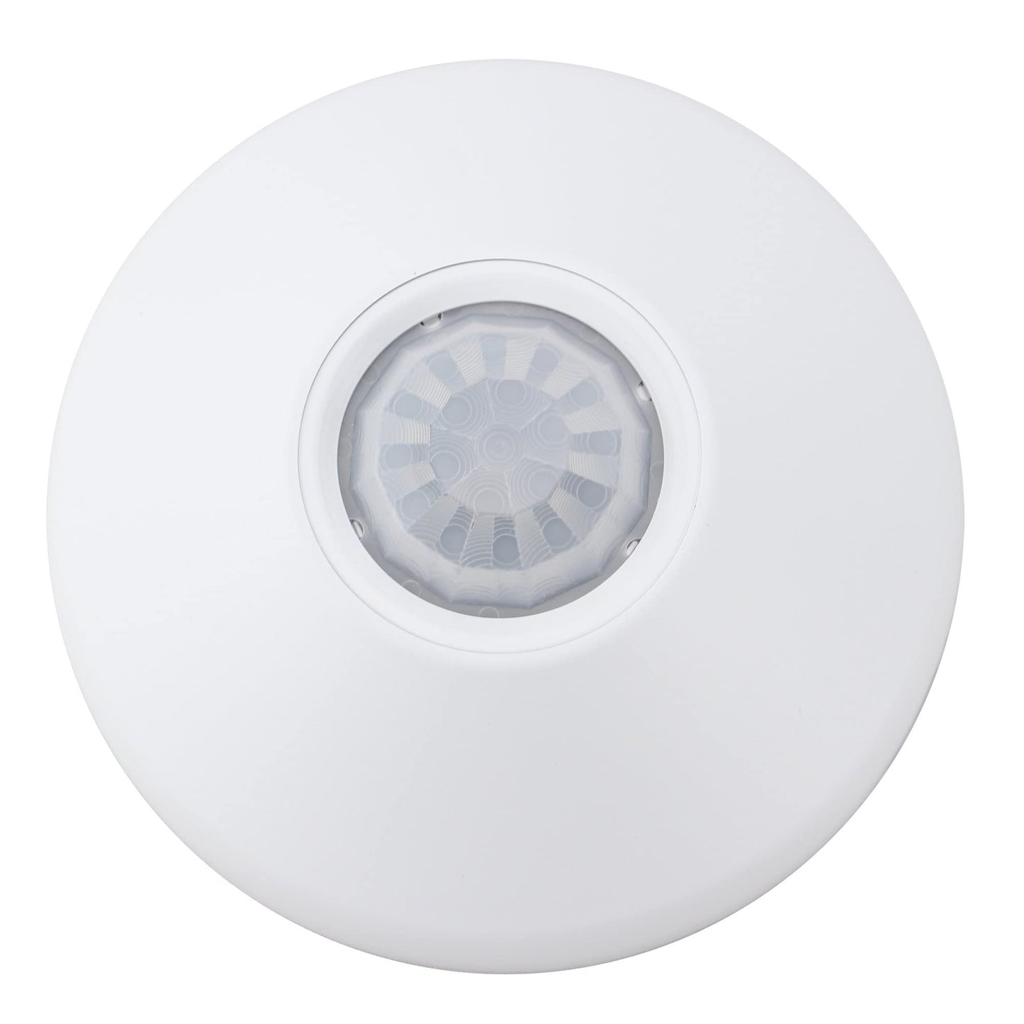 Acuity Controls NCM PDT 9 RJB nLight Low Voltage Ceiling Mount Sensor, Passive Dual Technology, Small Motion/Standard Range 360° Lens, Rear RJ-45 Ports, White