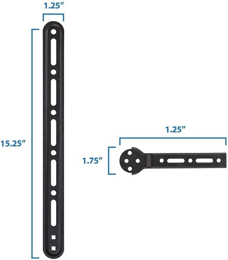 Monoprice 23in 65in, 33lbs, 139489 Universal Soundbar Bracket with Adjustable Arms, Fits Displays to Soundbars Up