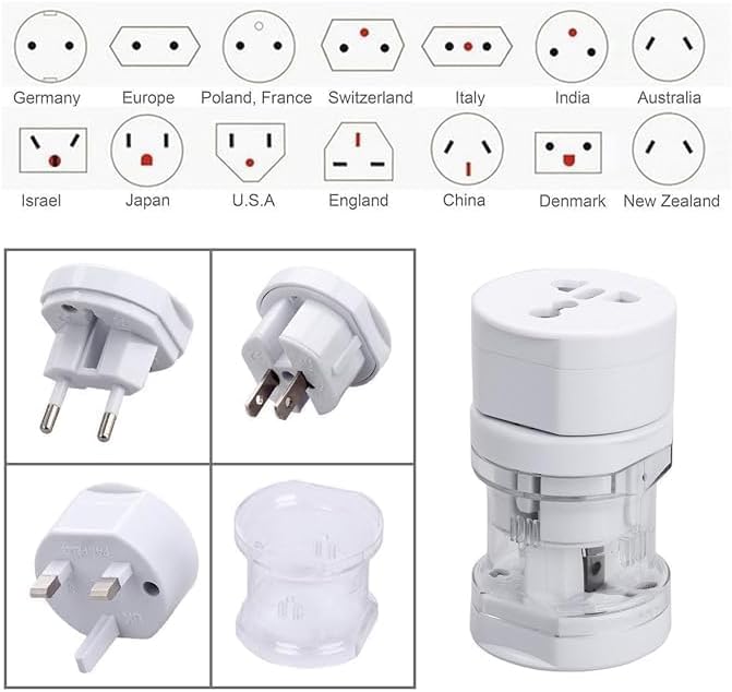 ZIGMA MOBILES 150+ Countries, Universal Travel Power Adapter, International Plug Converter for All-in-One for Europe