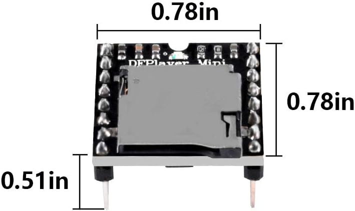 AOICRIE 4pcs MP3 R3 Dfplayer Mini Player Module Compatible with for Voice Module DIY DFPlayer Mini Voice Decode Board