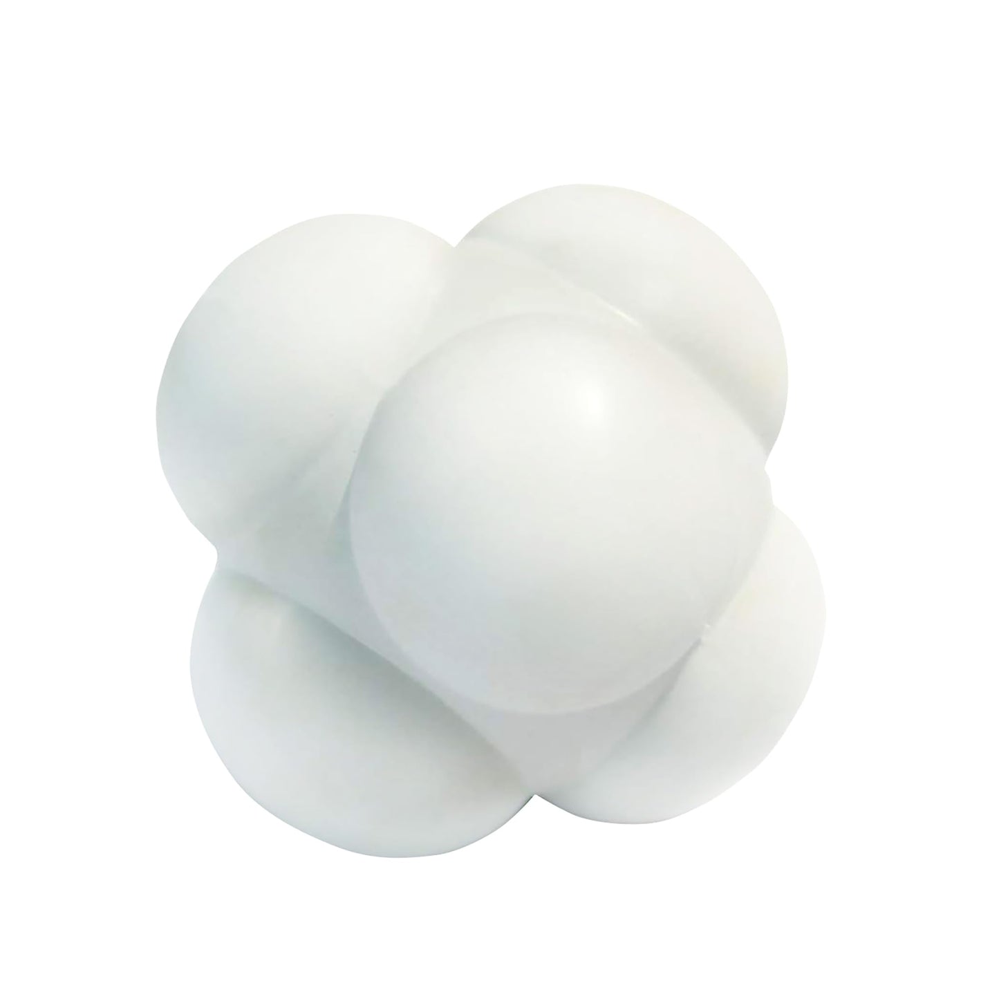 GSE Games & Sports Expert White Sports Reaction Balls, Reactivity Ball for Field Training, Agility Trainer for Baseball, Rubber Bounce Balls for Hand-Eye Coordination & Speed Reflex Training