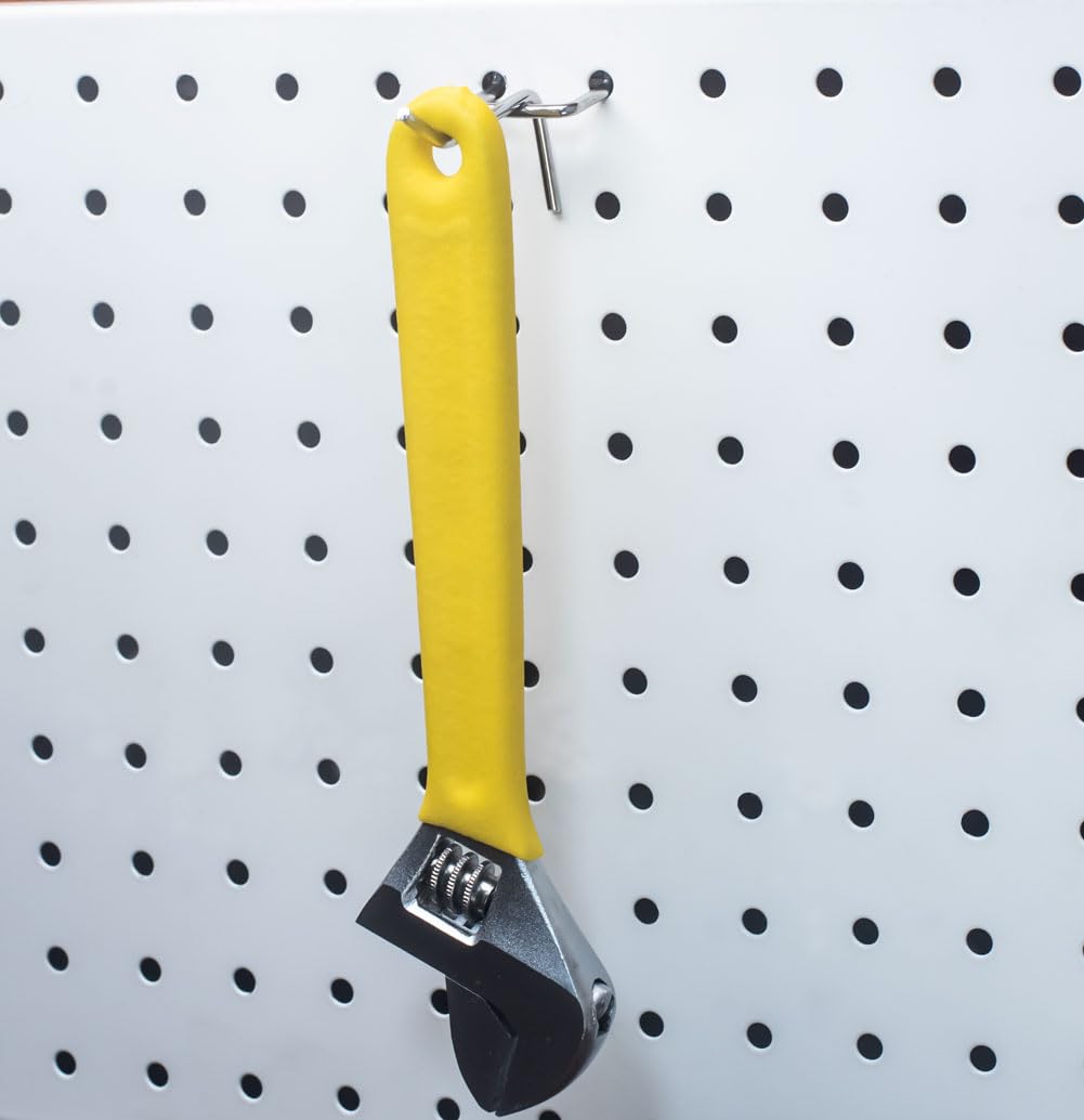 KINOMI 36 Pieces 2 Inch Silver Pegboard Hooks Heavy Duty Pegs Pegboard Accessories for 1/4 in and 1/8 in Peg Boards in Garages, Tool Sheds, Basements etc