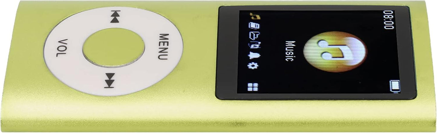 VELATEMOR MP3 8H MP3 1.8 Inch MP3 Portable Music Player, Playtime Mini Player, Lossless Sound Slim LCD Screen Portable