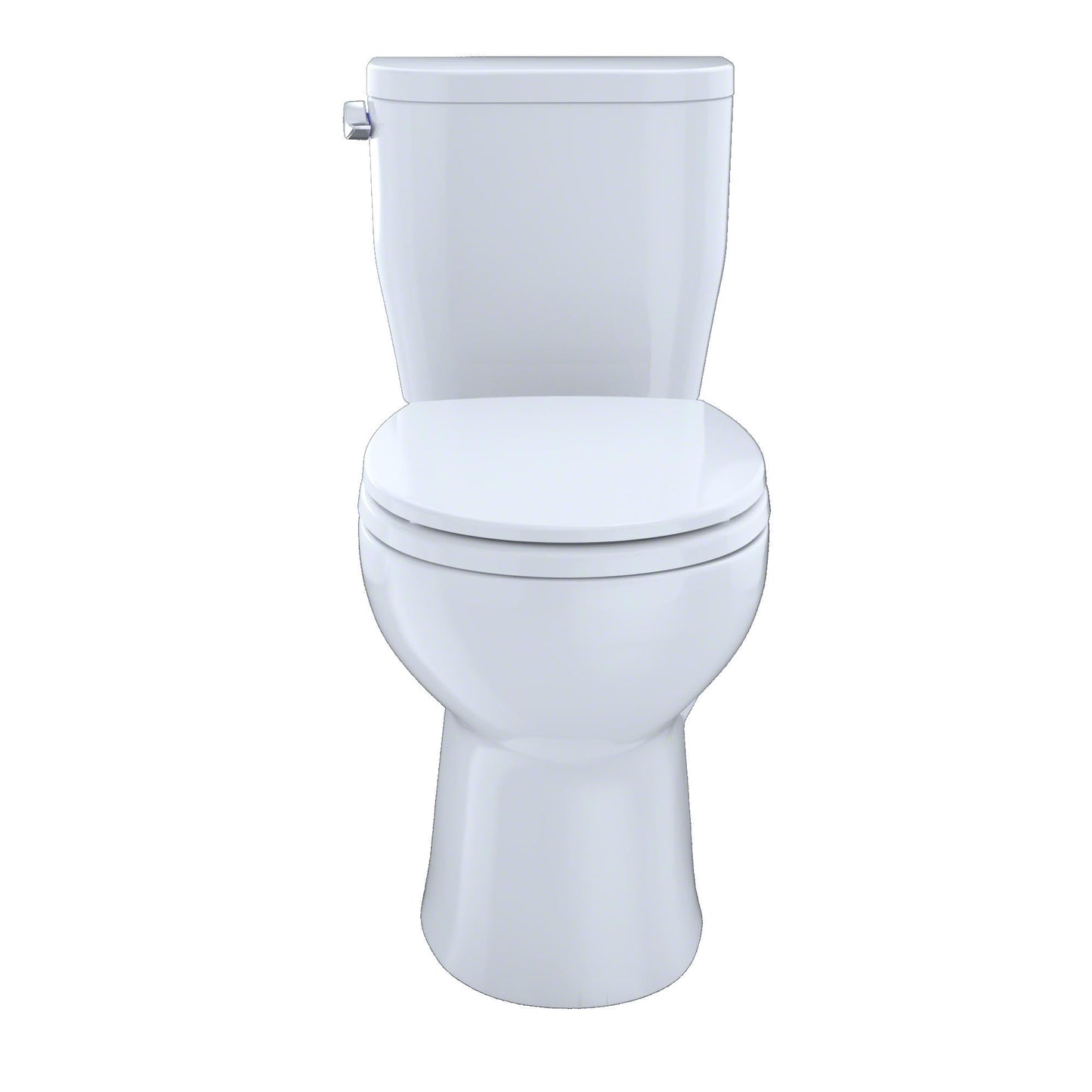 TOTO® EntradaTM Two-Piece Round 1.28 GPF Universal Height Toilet, Cotton White - CST243EF#01
