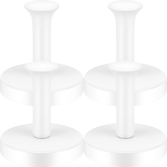 Neosmuk Magnetic Coat Hook,170lb Strong Extra Heavy Duty Magnet Hooks,Magnetic Wreath Hanger/Holder for Metal Doors,Purse,Towel,Stocking,Cruise Cabin,White,4 Pack