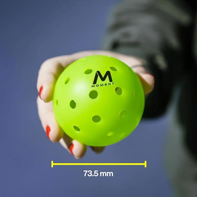 Moment SF1 Comp Performance Pickleballs | Outdoor Pickleballs Designed for Optimal Performance, Durable Material - Includes 12 Ballsz