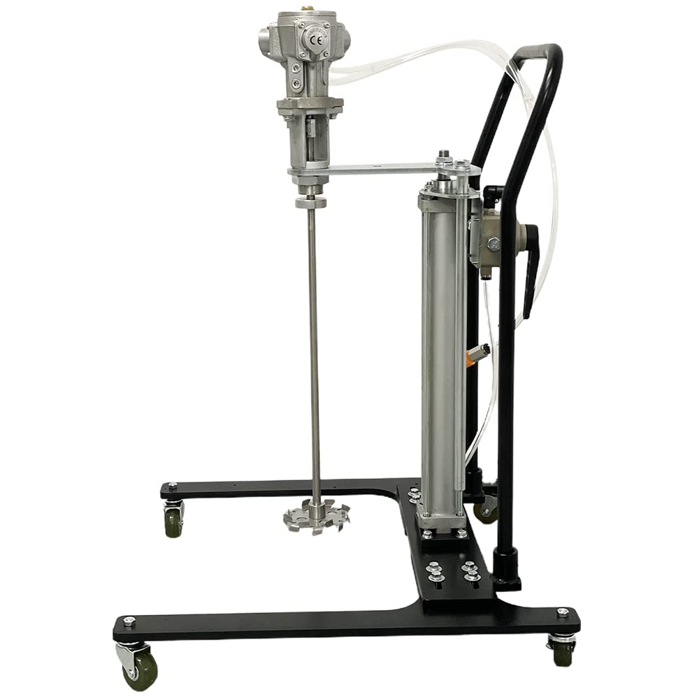 COSMOSTAR 5 Gallon Automatic Air Lifting Pneumatic Pail Agitator Paint Mixer | Drum Mixer | Pneumatic Bracket Mixer, Paint Stirring Machine Bracket Air Agitator Paint Mix Tool, Paint Agitator